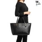 کیف زنانه لئوپارد شاپینگ بگ (Leopard Shopping Bag) LP-55824-BK - Image 5
