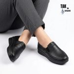 کفش طبی زنانه چرمی لژدار مدل رهامیس - Image 4