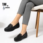 کفش طبی زنانه چرمی لژدار مدل پرواناد