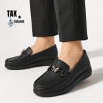 کفش طبی زنانه چرمی لژدار مدل پرواناد - Image 4