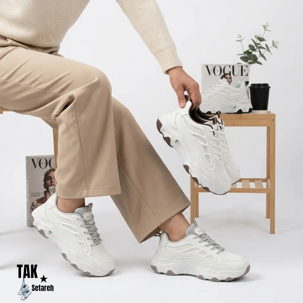 کتونی لژدار دخترانه مدل چانکی وگ